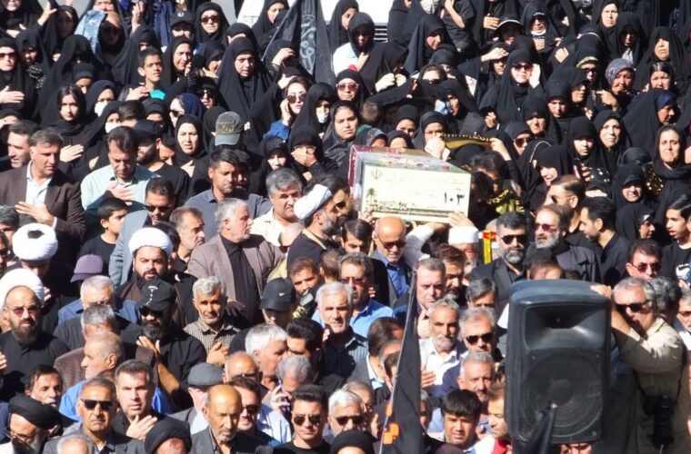 وداع مردم گچساران با شهید خوشنام در سالروز شهادت ام ابیها(س)