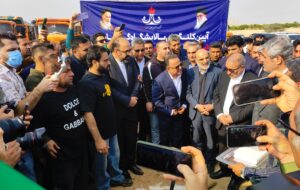 کلنگ  احداث پالایشگاه ۱۲۰ هزار بشکه‌ای گچساران به زمین زده شد+ تصاویر