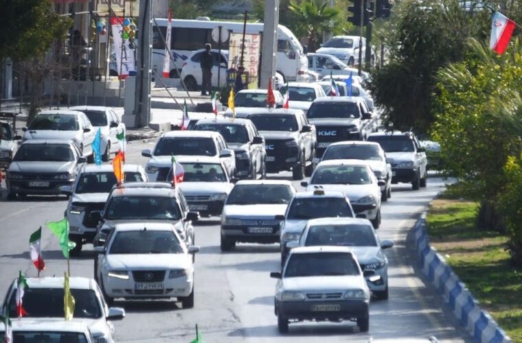 برگزاری رژه خودرویی وموتوری در گچساران