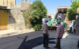تدوام نهضت آسفالت در معابر گچساران /آغاز عملیات آسفالت در محله سادات